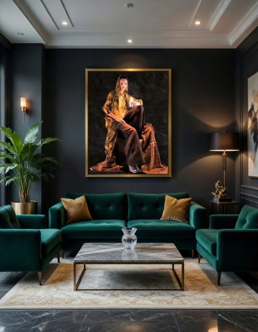 Femme en Caftan marocain Bougie Portrait Beldi, photo prise par Fréderic Charpentier