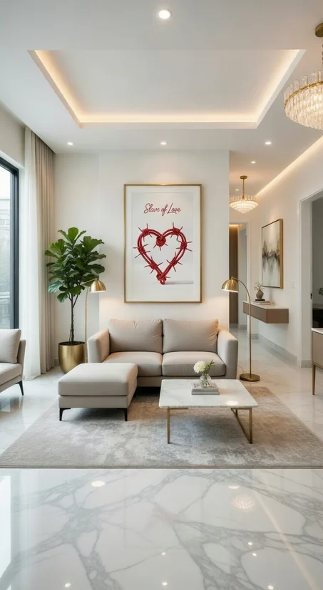 Slave of Love Œuvre d'Art Contemporaine Cœur Barbelé Rouge