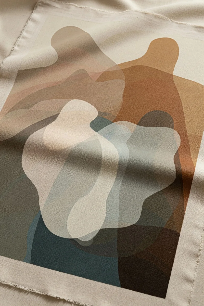 Canvas Premium Abstrait Terracotta, Décoration Murale Boho