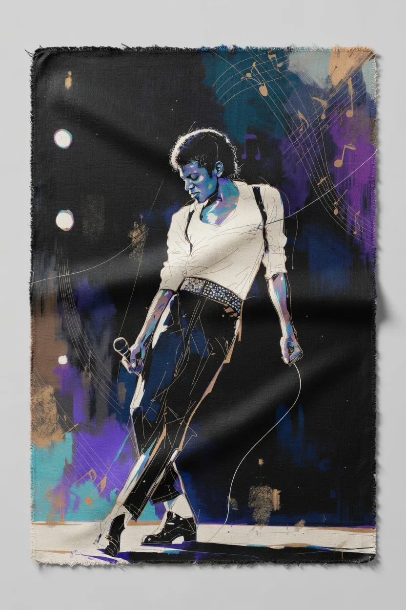 Canvas Premium  Icône Pop Art Michael Jackson star mondiale