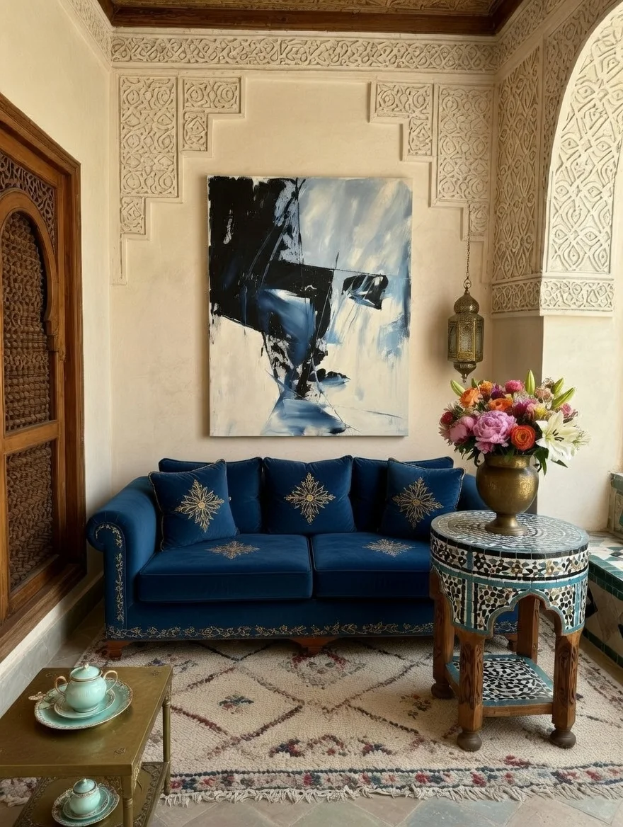 Tableau Abstrait Noir et Blanc – Canvas Art Expressionniste Premium