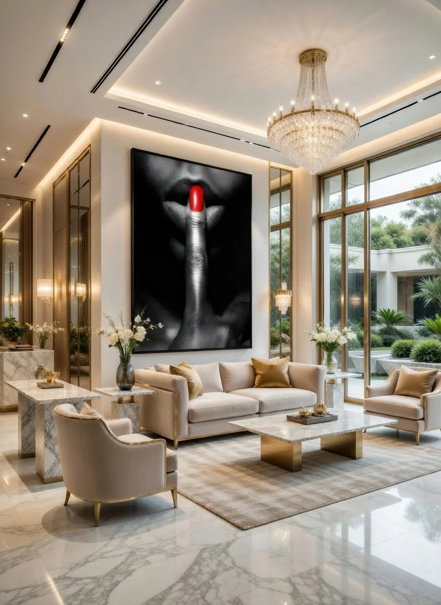 Silence Photographie d'Art Noir & Rouge par Frédéric Charpentier, Photographe International