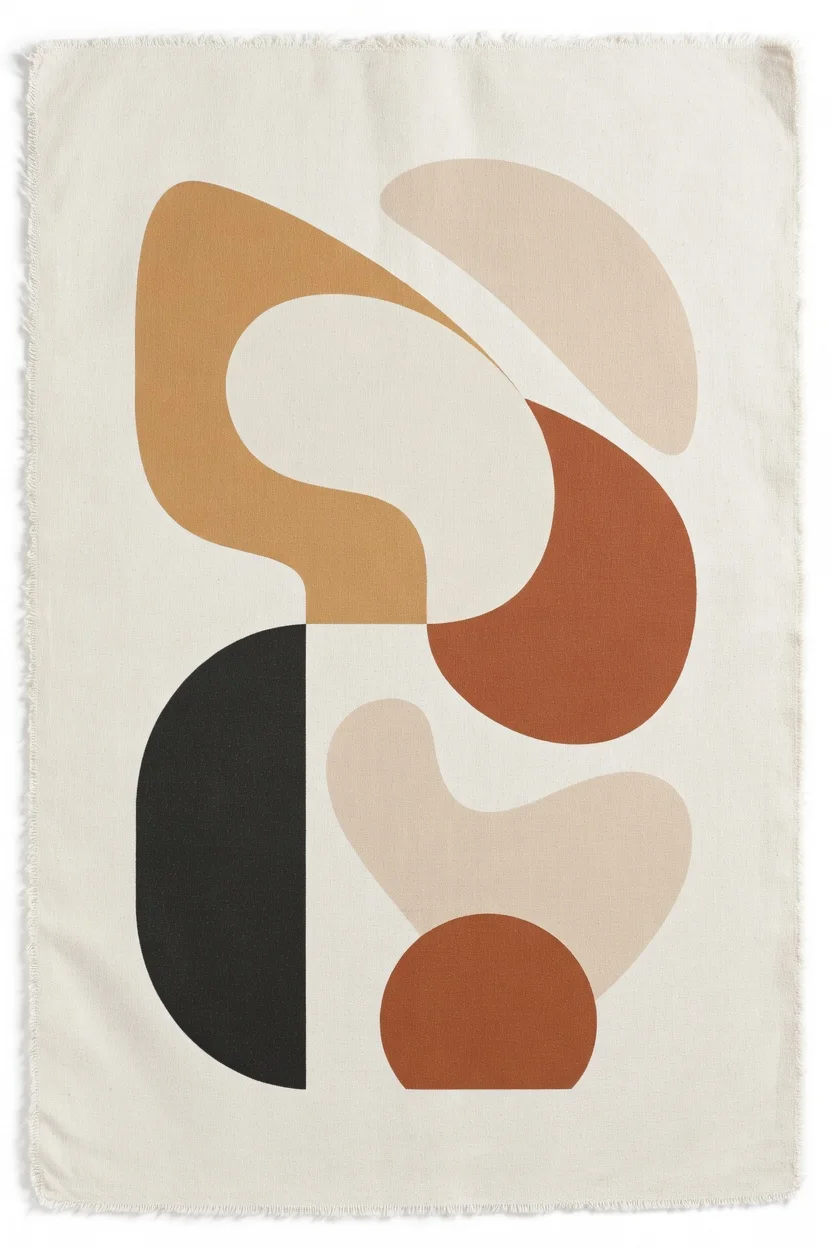 Canvas Premium Formes Abstraites Beige Terracotta Art Boho