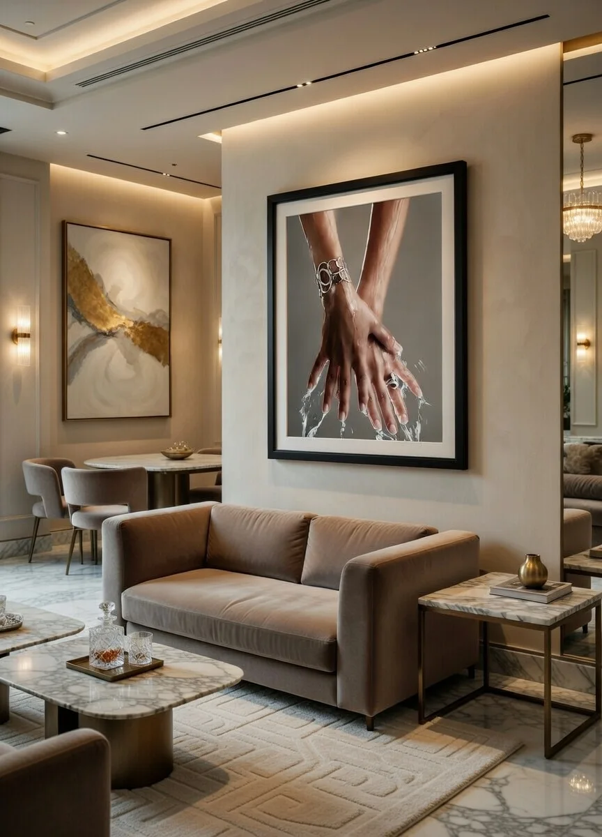 Eau & Bijoux Photographie d'Art Mode Mains & Éclaboussures par Frédéric Charpentier