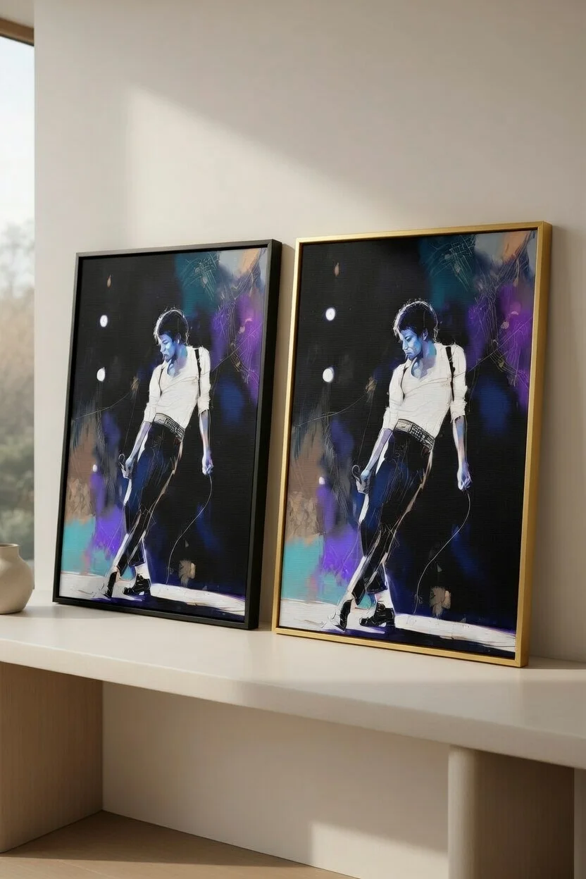 Canvas Premium  Icône Pop Art Michael Jackson star mondiale