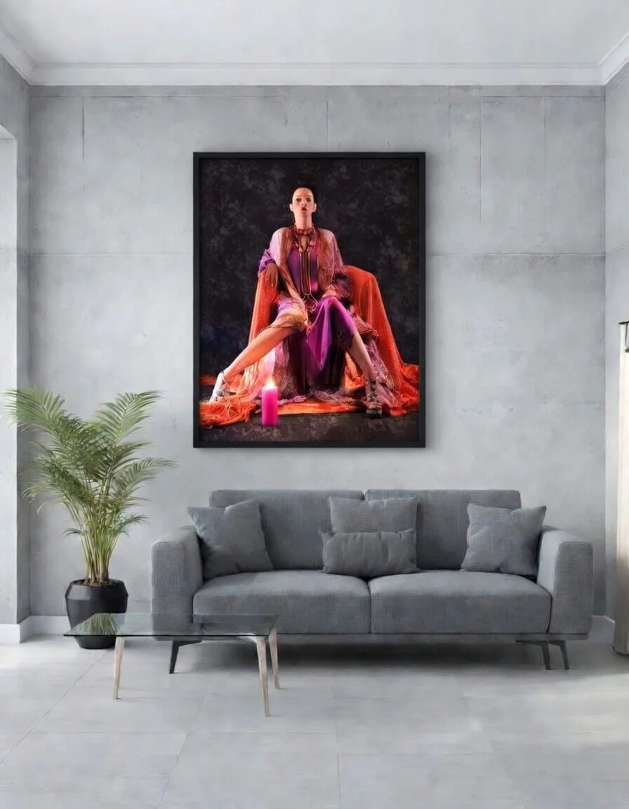 Photographie d'art  Femme Caftan Marocain, Art Déco mural Mode Marocaine