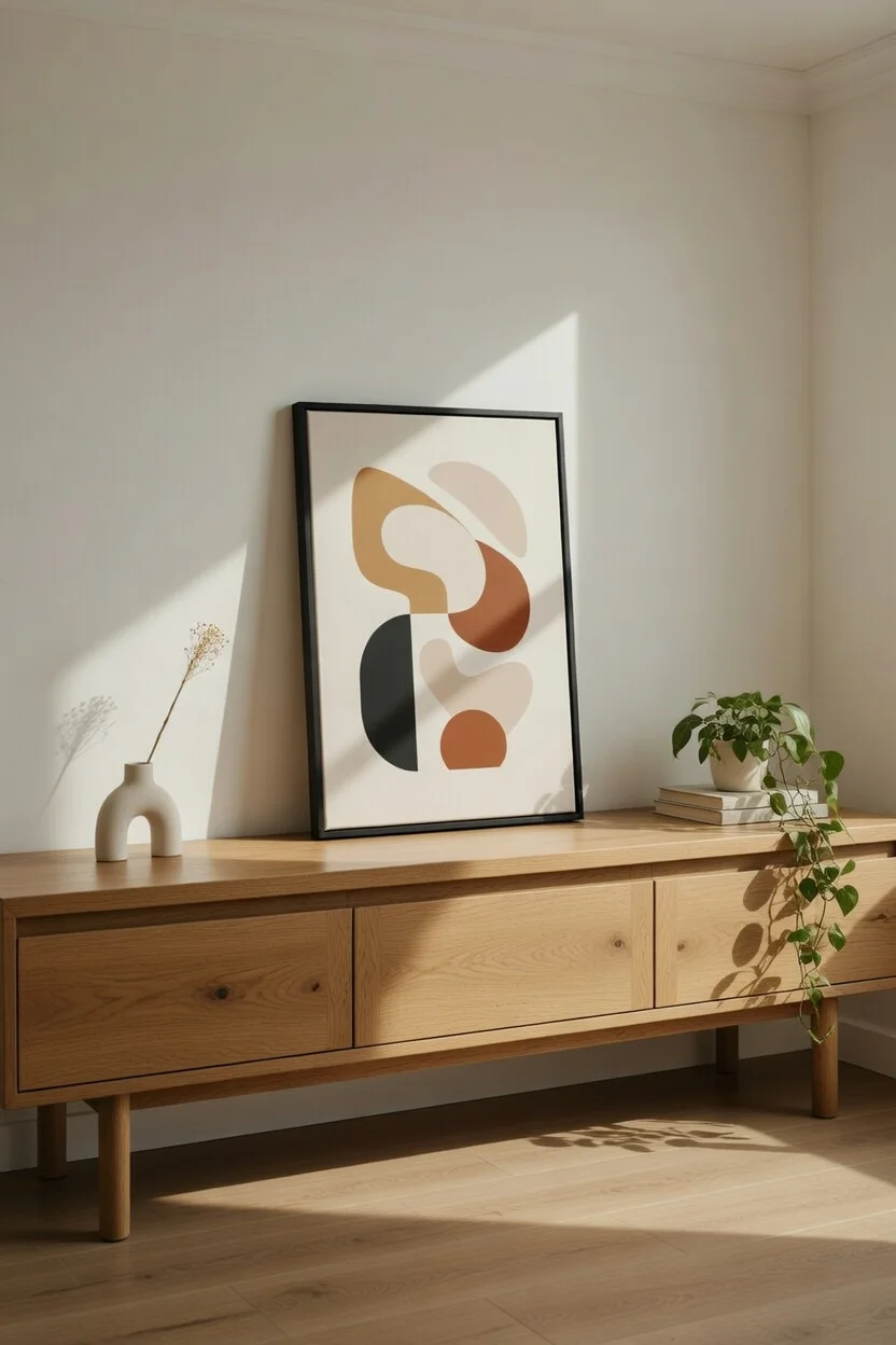 Canvas Premium Formes Abstraites Beige Terracotta Art Boho