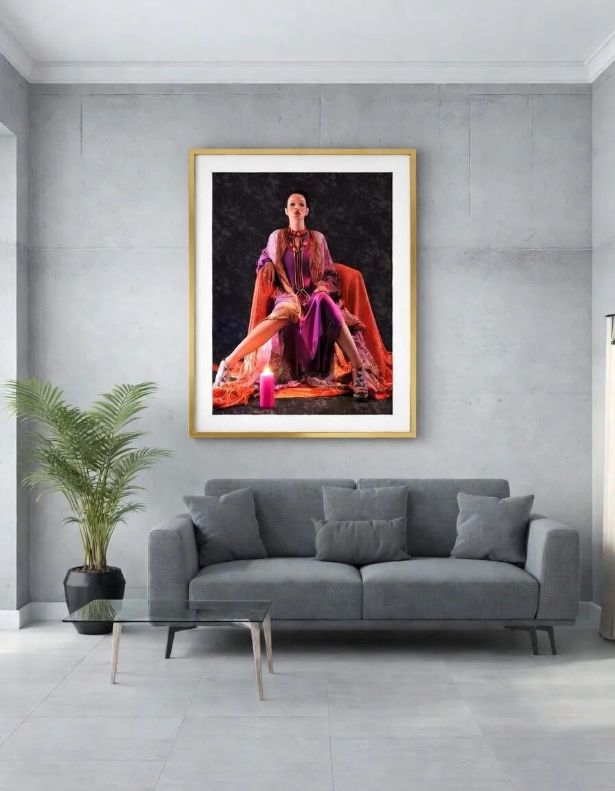 Photographie d'art  Femme Caftan Marocain, Art Déco mural Mode Marocaine