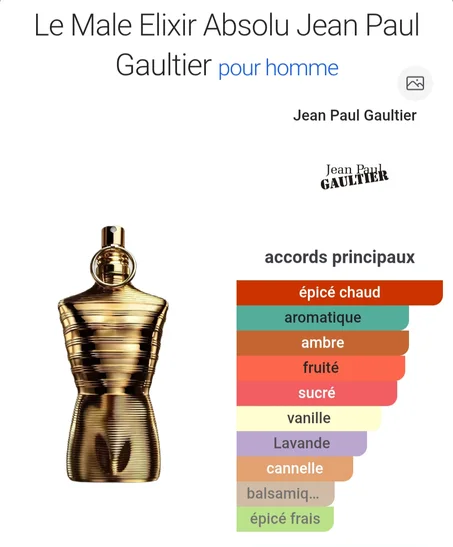 Le Male Elixir Absolu Jean Paul Gaultier pour homme