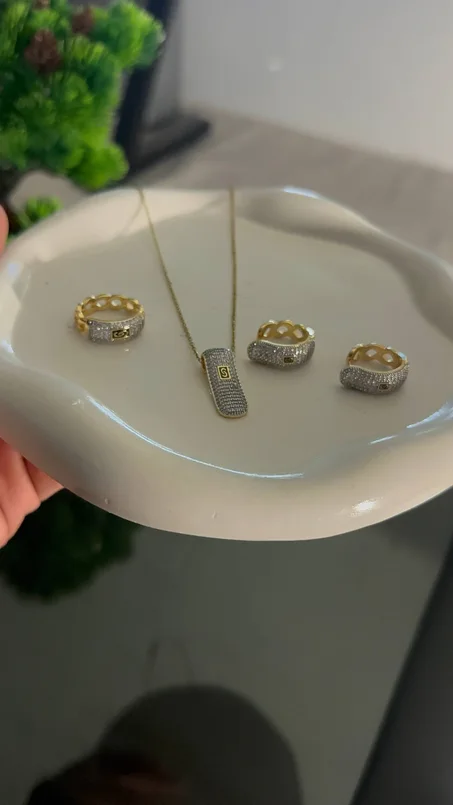 PARURE MONACO 🇲🇨 ❤️ 3 Pcs