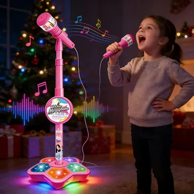 ميكروفون الأطفال: لعب، غناء، وفرحة بلا حدود🎤