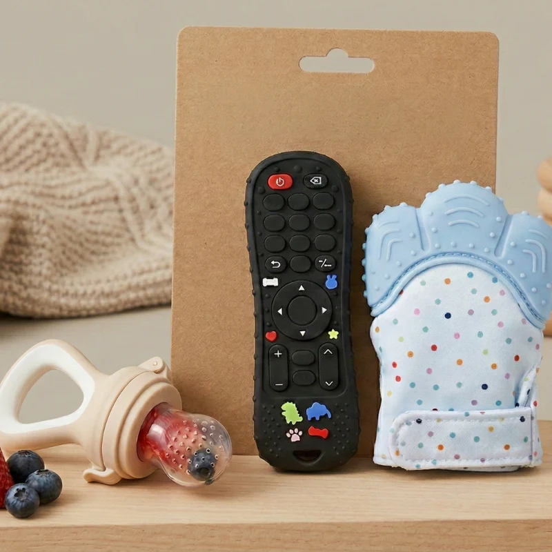 باك 3 منتجات من سيليكون للعناية بأسنان الطفل