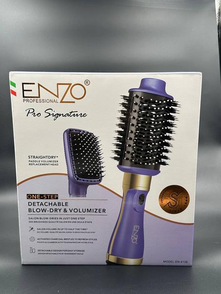 "ENZO Pro Signature – Brosse Sèche-Cheveux 2 en 1 pour un Volume de Salon à la Maison