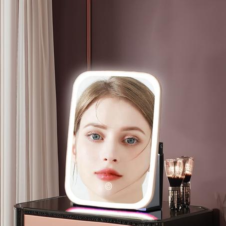 مرآة مكياج LED - إضاءة مثالية لمظهرك المتألق!