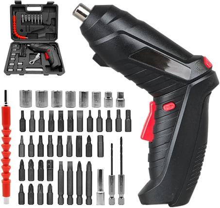 مفك براغي كهربائي لاسلكي قابل للطي، مفك ،أدوات منزلية، 3.6 فولت، 46