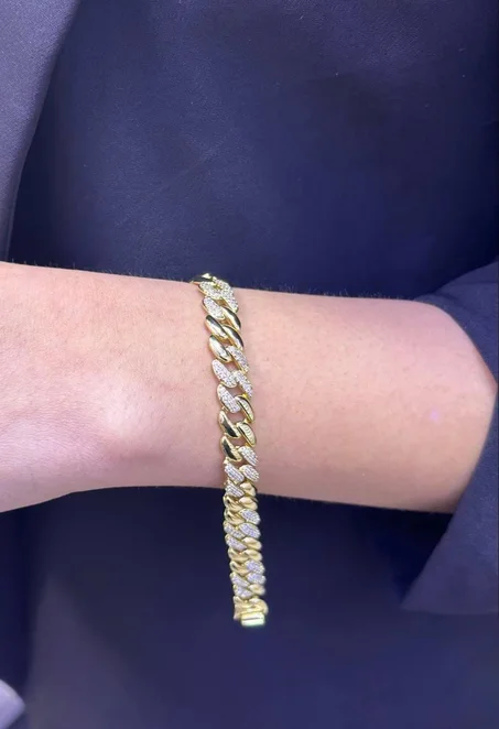 لسوار العريض بسلسلة مرصعة💎