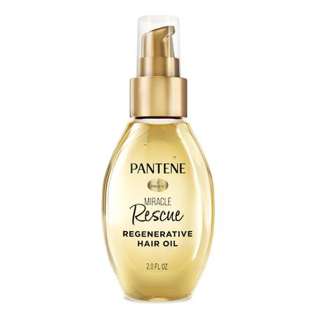 Pantene Miracle Rescue - Aceite regenerativo para el cabello, 2.0 onzas líquidas, tratamiento de reparación profunda para cabello seco y dañado