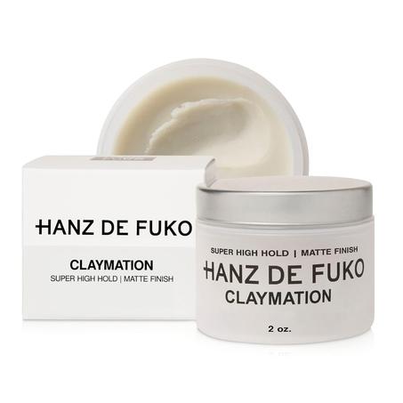 Hanz de Fuko Claymation - Arcilla para peinar el cabello de los hombres de alta calidad para un agarre súper alto, acabado mate, híbrido de arcilla y cera, producto de textura ideal para tipo