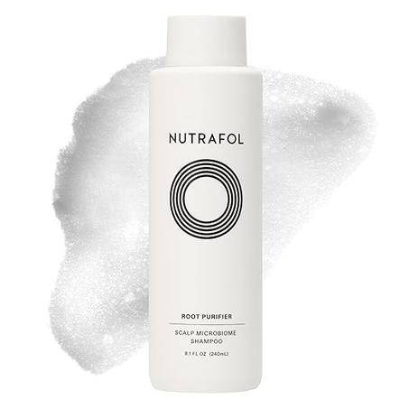 Nutrafol Champú, limpia e hidrata el cabello y el cuero cabelludo, mejora el volumen, la fuerza y la textura del cabello, formulado por médicos para adelgazar el cabello, seguro para el color
