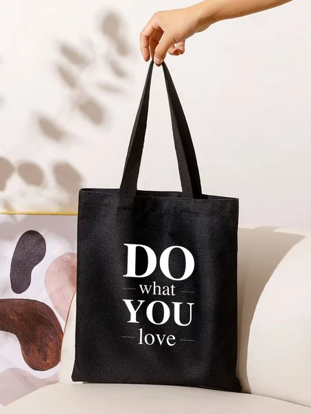 Tote Bag " Do What You Love "  Graphic Lettre  That Are Tote-ally Adorable