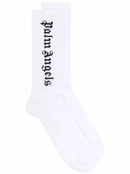 Palm Angels Intarsia Logo Socks