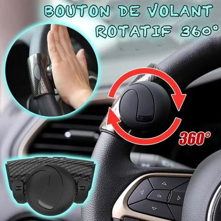 Bouton de volant noir universel