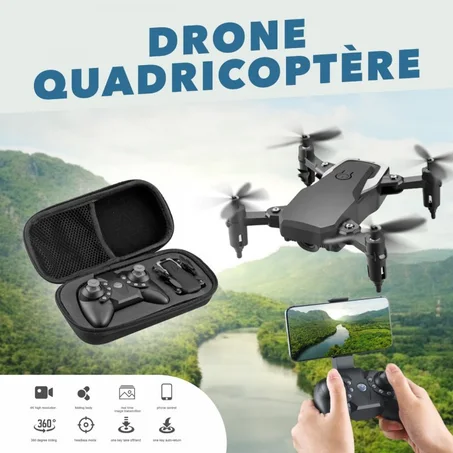 Drone Quadicoptère - caméra & vidéo de paysage haute altitude