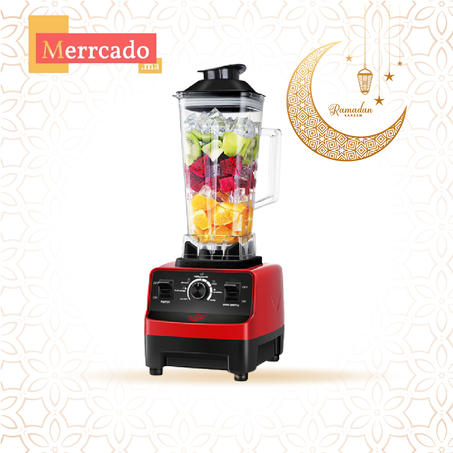 Mélangeur haute puissance 4500W mélangeur de qualité commerciale,  vitesse réglable, bocal de 2L