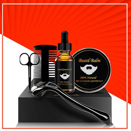 مجموعة نمو اللحية الكاملة: لحية أكثر كثافة وجاذبية