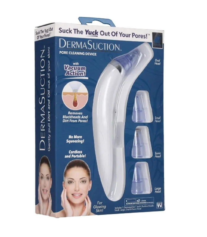 DermaSuction Aspirateur de Points Noirs 4 Têtes Réduction de Sébum