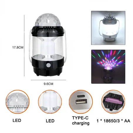 🌙💡 Lampe LED Rechargeable Multi-Usage