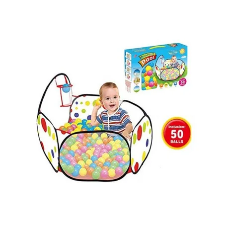 لعبة خيمة بركة كرة السلة للرضع والأطفال مع 50 كرة ملونة