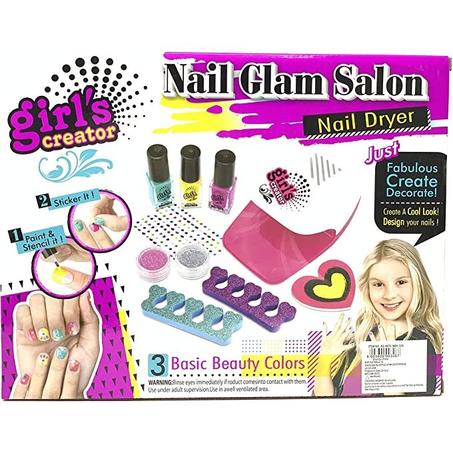 Girls Kit de Pédicure et Manucure, Ensemble de Vernis pour Filles