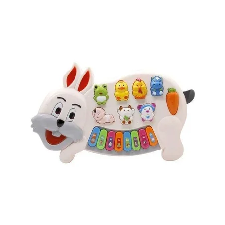 لعبة البيانو الأرنب التعليمية ، الأرنب البيانو الكبير ، هدايا للأطفال