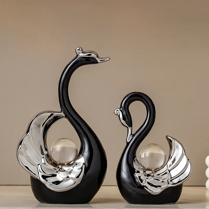 Swans Couples Luxury Wedding Valentine Gift