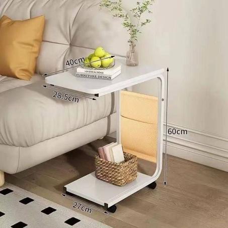 طاولة جانبية ذكية وعملية بتصميم عصري على شكل حرف C