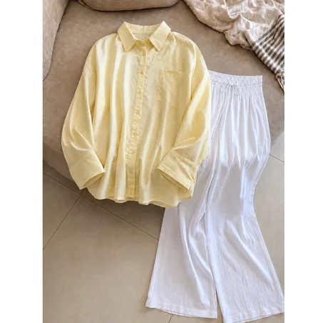Chemise Rayée +Pantalon