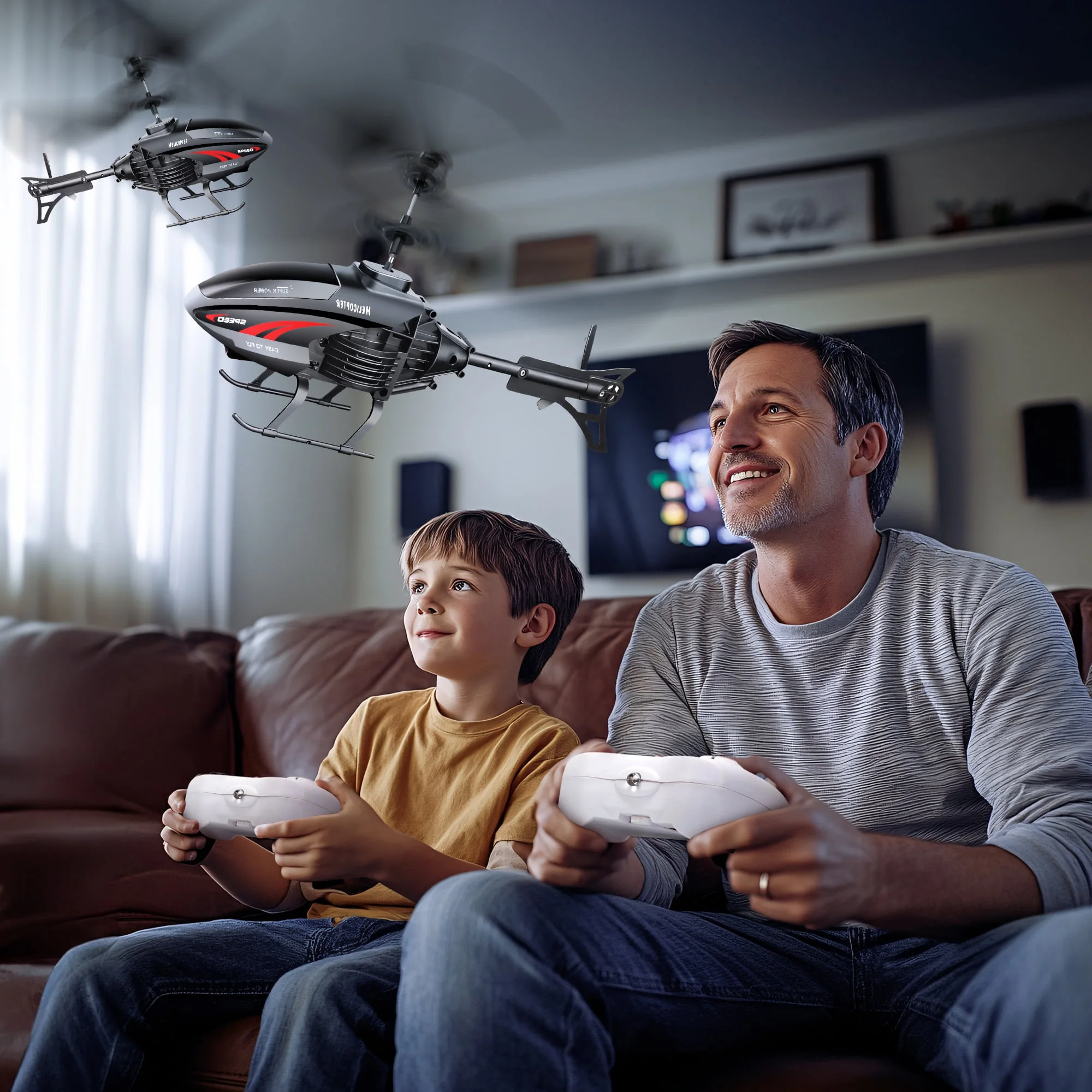 طائرة هليكوبتر لاسلكية يتم التحكم فيها عن بعد