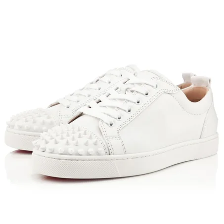 Christian Louboutin Louis Junior Spikes ‘White’