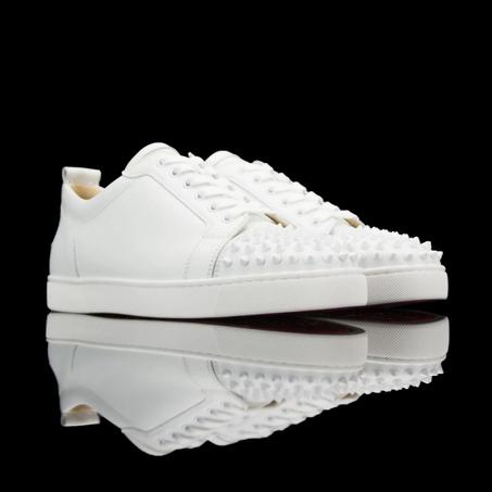 Christian Louboutin Louis Junior Spikes ‘White’