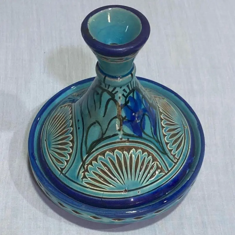 طاجين مغربي صغير مزخرف،