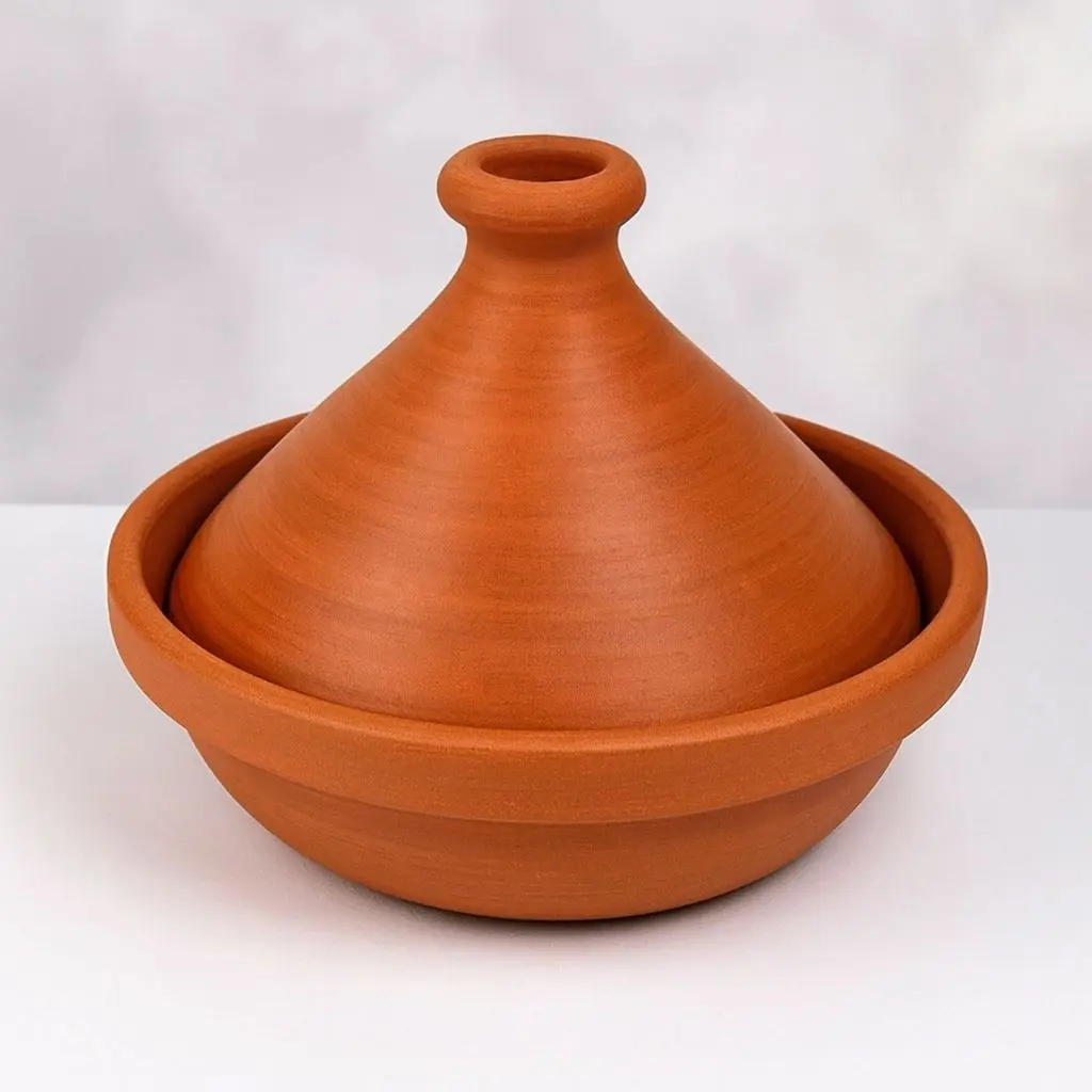 طاجين مغربي تقليدي من الفخار – جودة عالية للطبخ الصحي