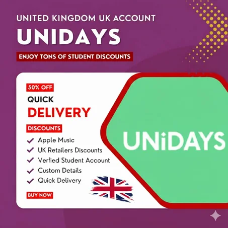 Original UK Unidays Account 12 Month verified with UK Edu-mail 🇬🇧 UK Only 🇬🇧