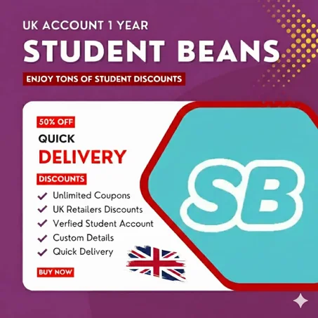 Original UK Student Beans Account 12 months 🇬🇧 Quick Delivery 🇬🇧