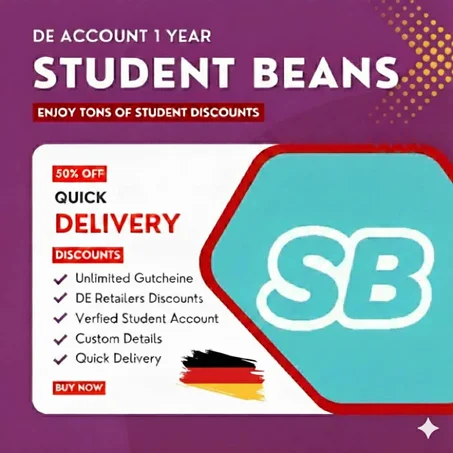 Original DE Student Beans account 12 month verified with DE  edu-mail 🇩🇪  DE Only 🇩🇪