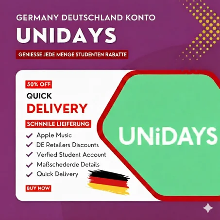 Original DE Unidays Account 12 Month verified with DE edu-mail 🇩🇪 Germany only 🇩🇪