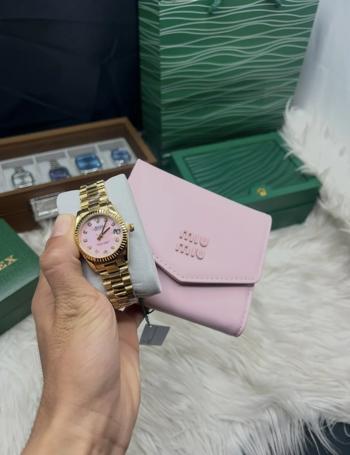 miu miu avec rolex