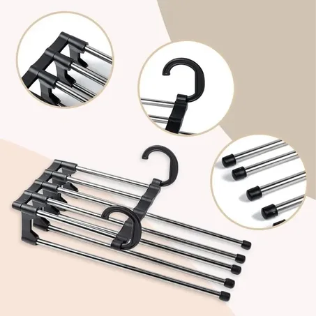 علاقة الملابس 5 في 1 الموفرة للمساحات