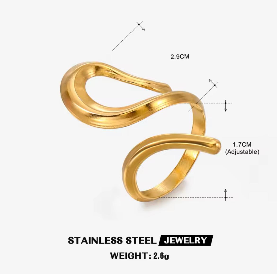 Bague en acier inoxydable pour femmes