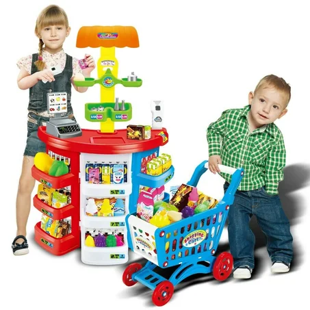 Épicerie Play Store pour enfants avec panier et scanner